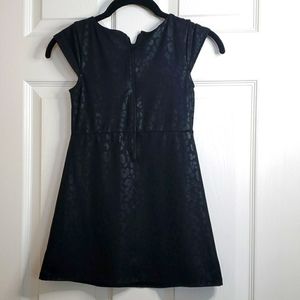 For a Little Fashionista Black Leopard print dress
